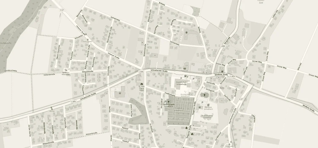 Karte mit dem Standort von pureskin in Schnathorst, Hüllhorst
